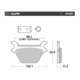 Motomaster Brake pad RoadPRO Ceramic