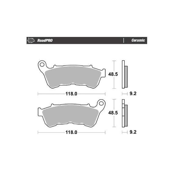 Motomaster Brake pad RoadPRO Ceramic