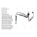 Bronco Hydraulic hose Stick boom Rear 77-13000 ->08.2022