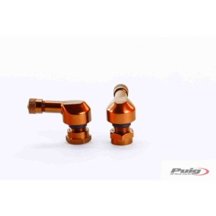 Puig Kit Of Valves 90º Dim.8,3 Wheels Tubeles C/Orange