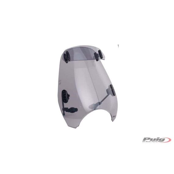Puig Windshield C/Visor Fume Custom Ii