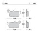 Moto-Master Brakepads Honda: rear CR80/85, CR125/250/500 