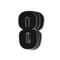Blackbird Race Numbers Black - pack of 3 cm.13X7 #8