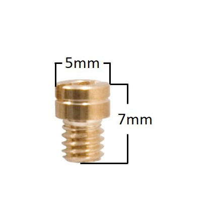 Main Jet, # 64 , Round, M4, Fits: Keihin