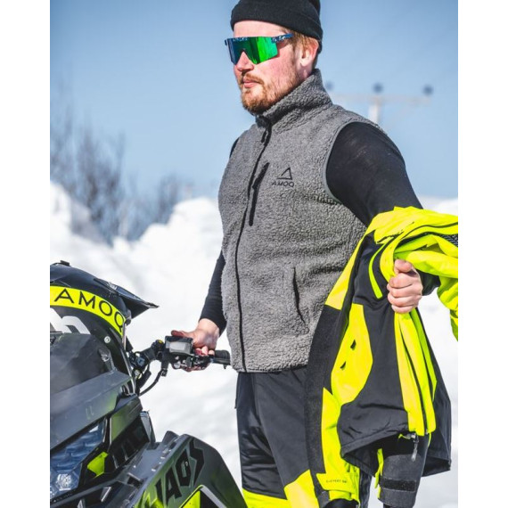 AMOQ Polar Fleece Vest Gray