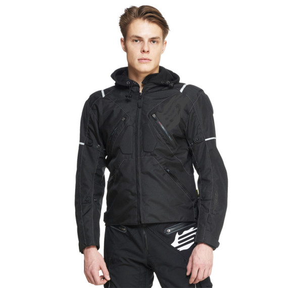 Sweep Textilejacket Stunt WP black/dk. grey