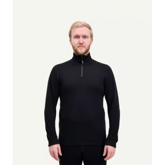 SVALA Merino Extreme Zip-Neck unisex black