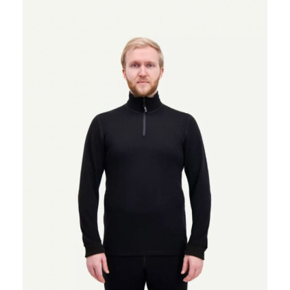 SVALA Merino Extreme Zip-Neck unisex black