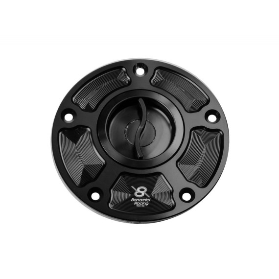 Aluminum tank cap for Kawasaki ZX-6R 07-17 - ZX-10R 06-20 - ER-6N - Z800 - Z1000 - BLACK