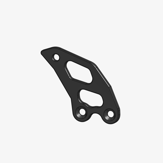 Aluminum heel plate for A001 - A002 - D916 - D999 - D1098 - right side