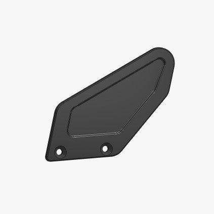 Aluminum heel plate for H013 - H014 - KT01 - S011 - TH06 - TH09 - Y011 - Y013 - left side