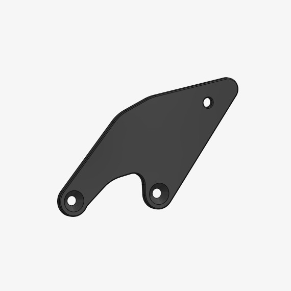 Aluminum heel plate for H012 - left side