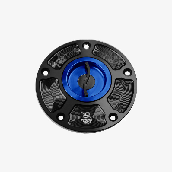 Aluminum tank cap for Kawasaki ZX-6R 07-17 - ZX-10R 06-20 - ER-6N - Z800 - Z1000 - BLUE