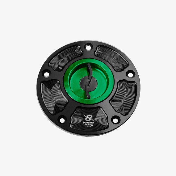 Aluminum tank cap for Kawasaki ZX-6R 07-17 - ZX-10R 06-20 - ER-6N - Z800 - Z1000 - GREEN
