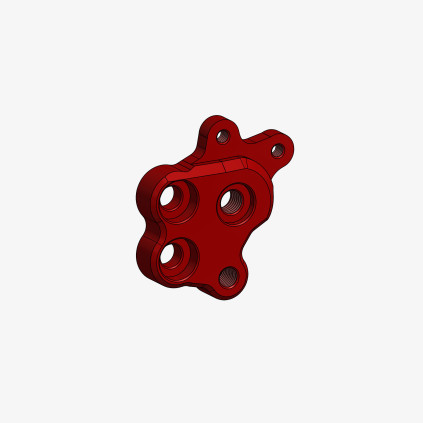 Aluminum plate for DSTR left side
