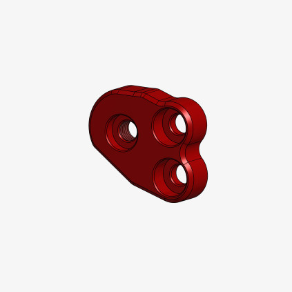 Aluminum plate for DSTR right side