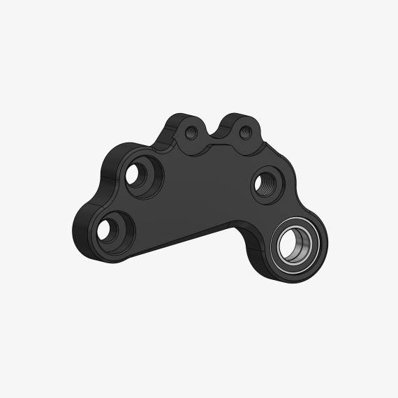 Aluminum plate for A004R - A005SR left side