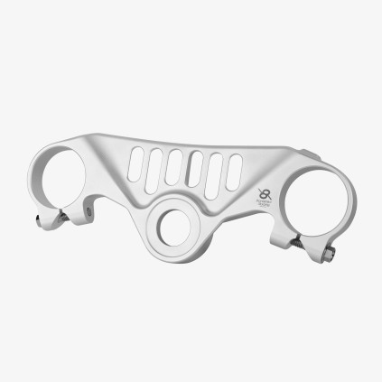 Aluminum top triple clamp Yamaha YZF R6 “Race” 17-23  - SILVER