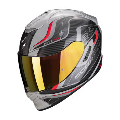 SCORPION Helmet EXO-1400 AIR Attune grey/red/black