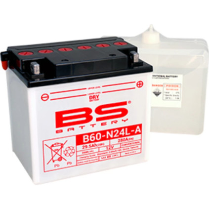 BS Battery  B60-N24L-A (cp) Conventional, Dry charged