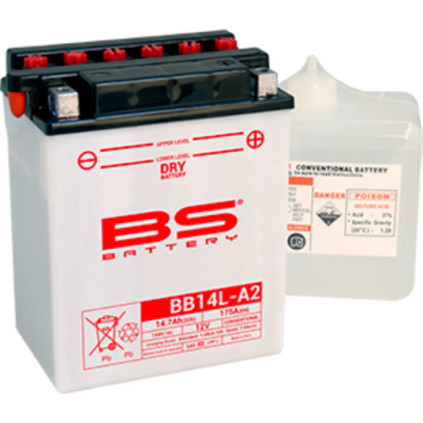 BS Battery  BB14L-A2 (cp) Conventional, Dry charged