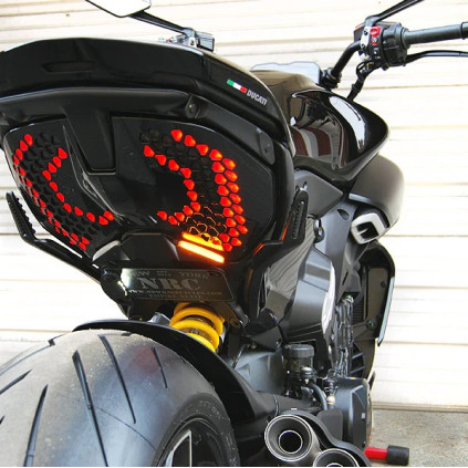 NRC Ducati Diavel V4 Tail Tidy Fender Eliminator (Turn Signals + Side mount plate bracket) 2023