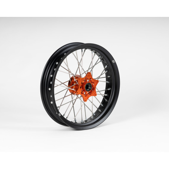 Sixty5 KTM Supermoto Black/Orange wheel set 3.5-17/5.0-17