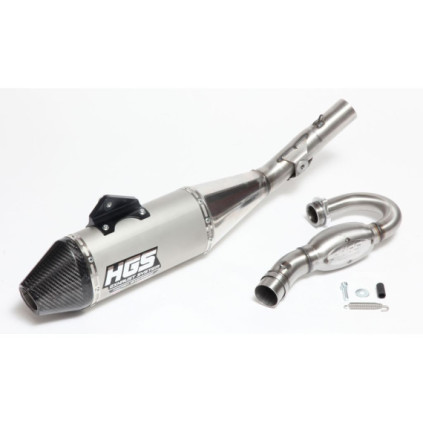 HGS Exhaust system 4T Complete Grey Steel Carbon KTM 450EXC-F 24-..