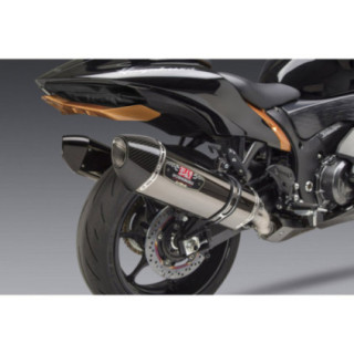 Yoshimura HAYABUSA 2022 Race R-77 Dual Stainless Slip-On Exhaust, w/ Onyx Muffle