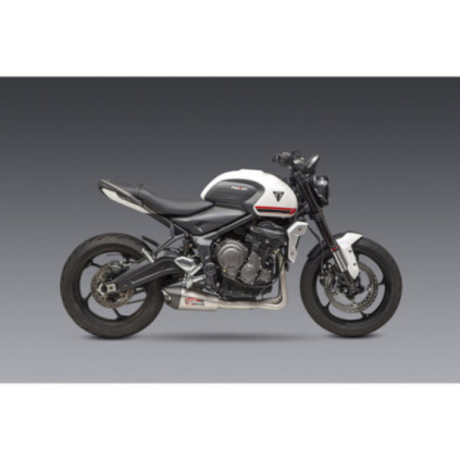 Yoshimura TRIDENT 2021 Race AT2 Stainless Full Exhaust, w/ Stainless Muffler