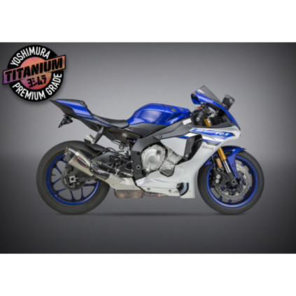 Yoshimura Slip-On Yamaha Yzf-R1/M/S 2015-19 Street Alpha T So Ti-Ti-Cf Works Fin