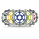 Sportbike Vee Profile Floating Brake Rotors