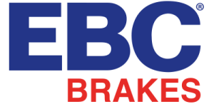 Logo av EBC merkevaren. Bokstaver i Blå og rødt med hvit bakgrunn